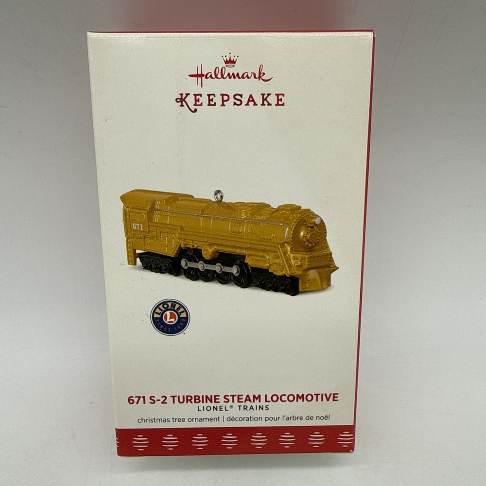 Hallmark Keepsake Lionel 671 S-2 Turbine Steam Locomotive Limited Ornament 2017